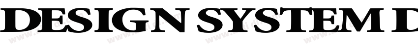 Design System DW03字体转换
